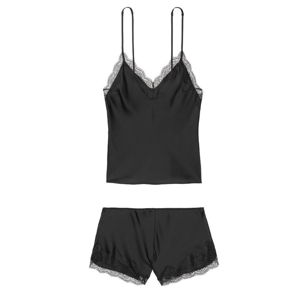 Victoria’s Secret satin cami set in black